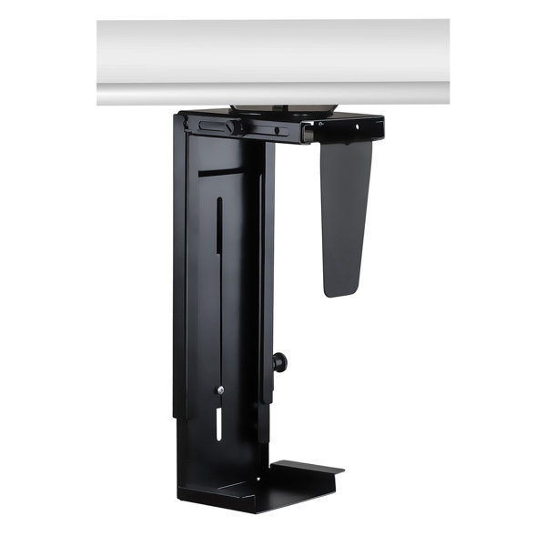 MountIt Height Adjustable CPU Under Desk Mount Bracket Computer
